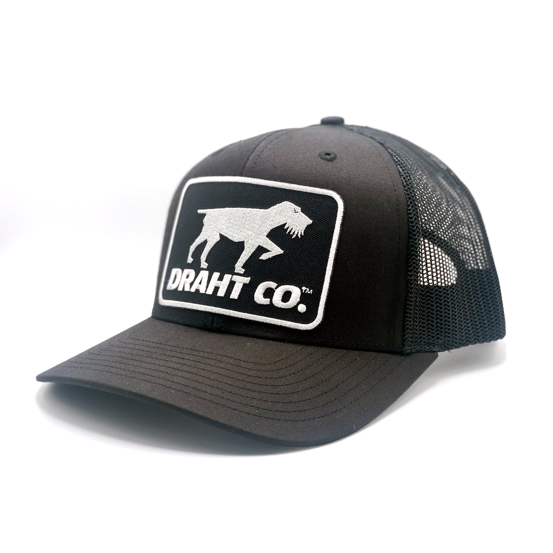 Black Bearded Patch Hat