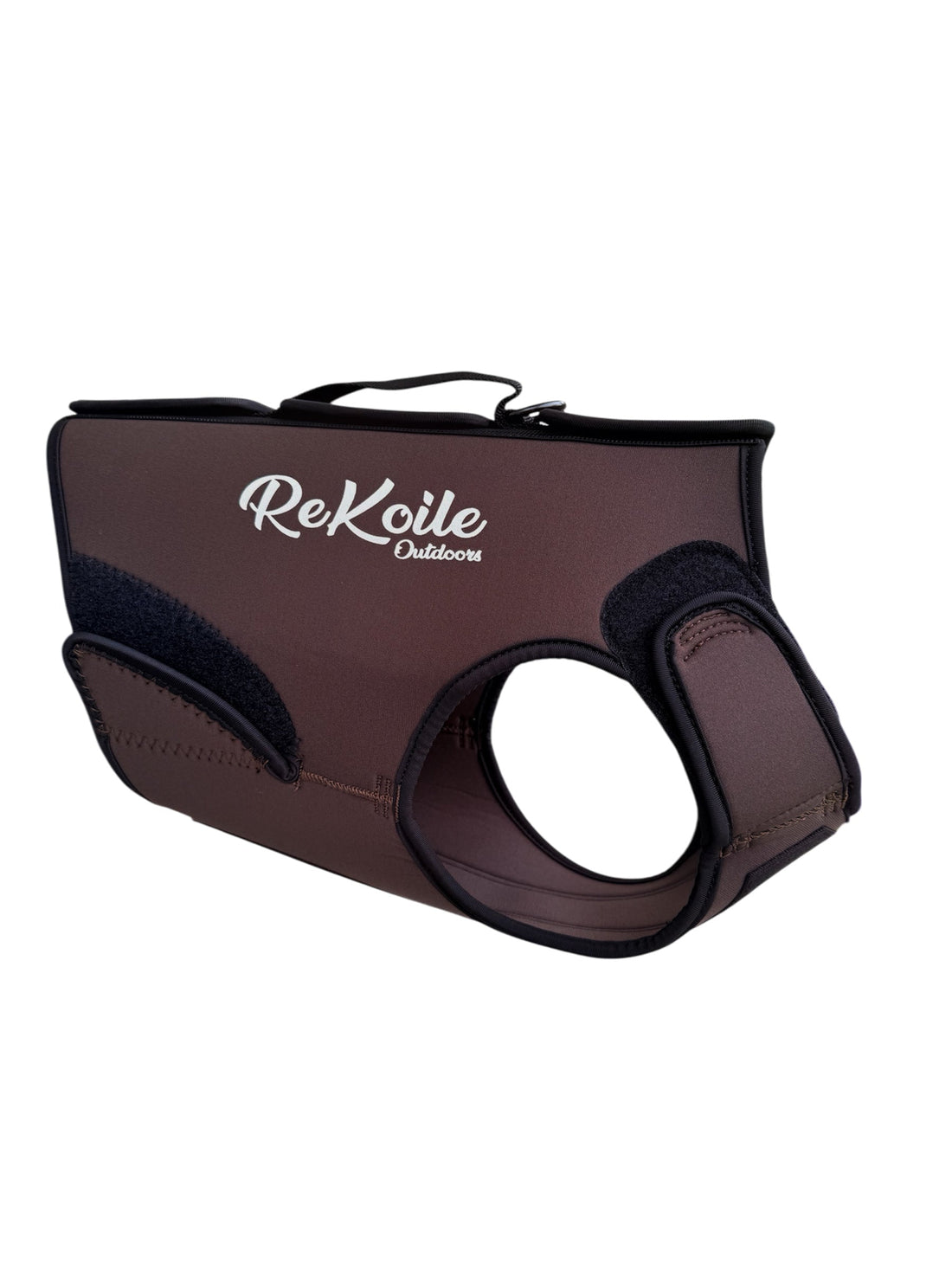 Rekoile Solid Brown Dog vest side view