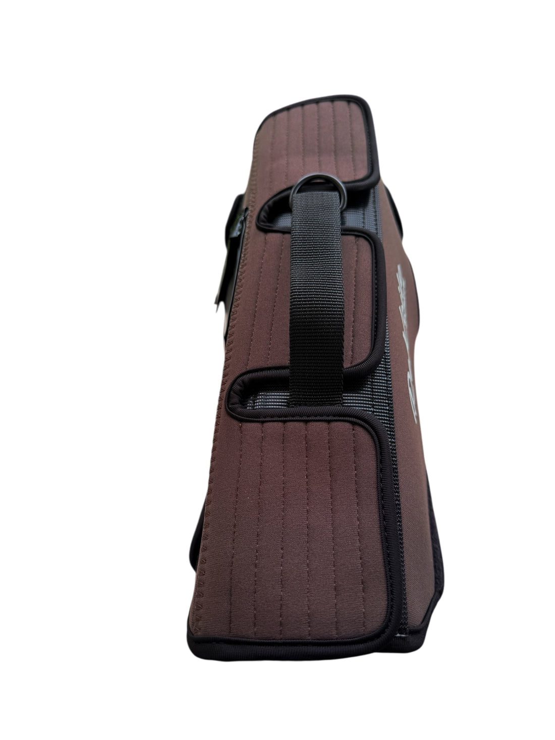 Rekoile solid brown dog vest, top view lift handle