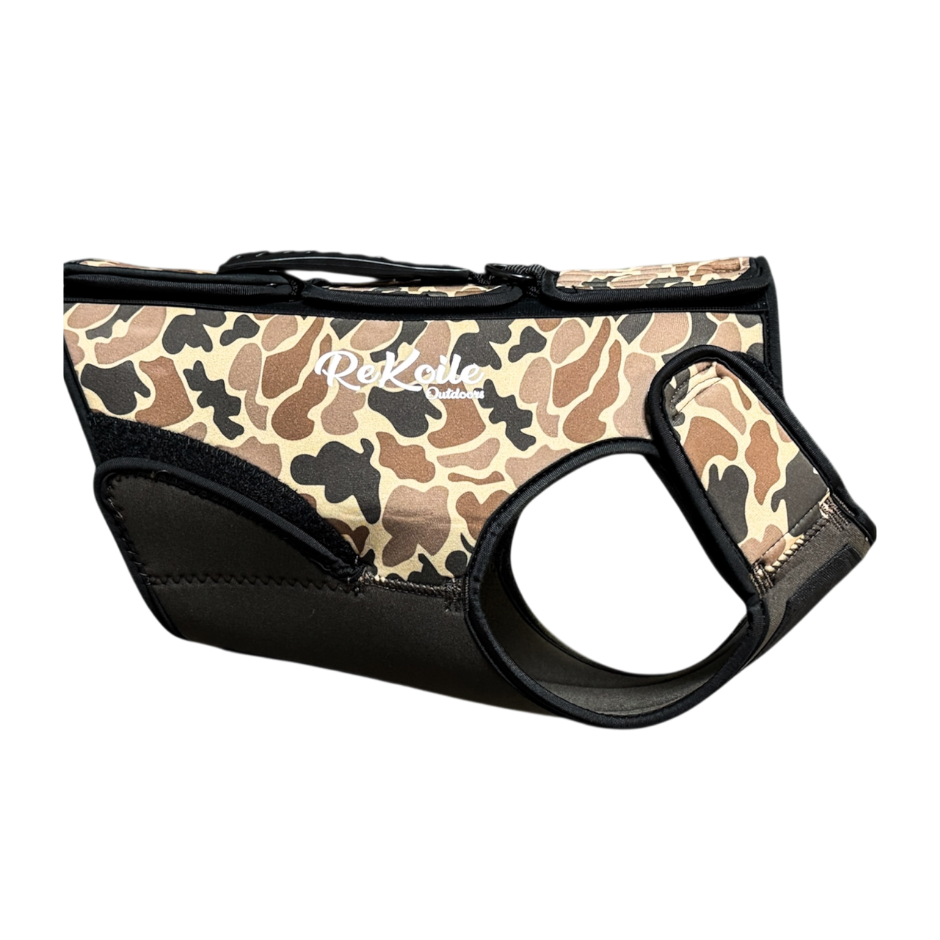 ReKoile 2.0 Sure Fit Dog Vest – Old School Brown, side view
