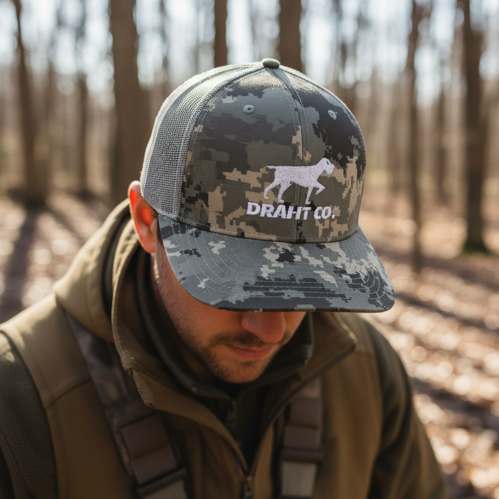 Digital Camo Hat worn lifestyle